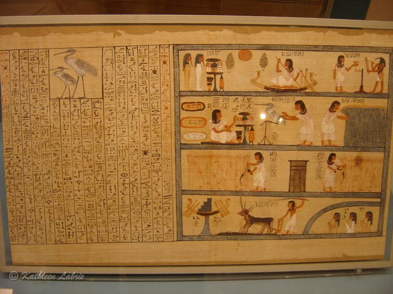 DSC02436.JPG - [en] Egyptian Text   Egyptian text at the British Museum. [fr] Texte égyptien   Texte égyptien exposé au  British Museum . 